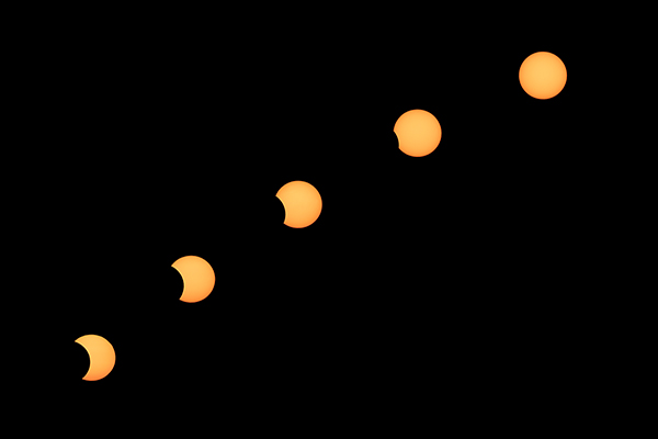 Partial Lunar Eclipse Composite