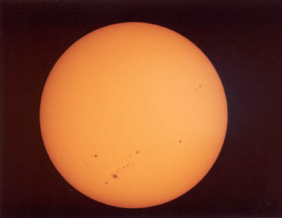 Sunspots 9 Sept 01