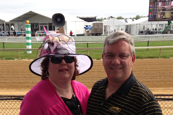 Monroe and Joyce at Preakness