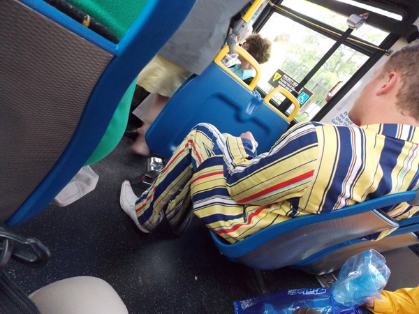 Guy on bus